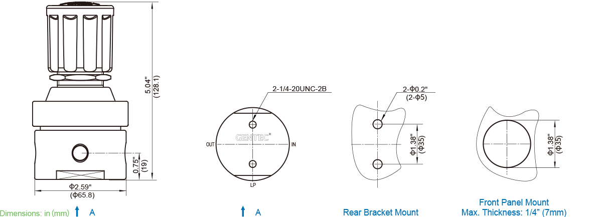 GENTEC R15 Series Medium Flow Regulator
